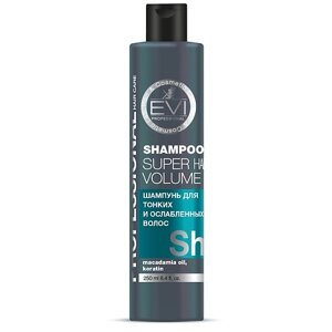 EVI PROFESSIONAL Шампунь "Объем и сила" для тонких и ослабленных волос Professional Salon Hair Care Shampoo Super Hair Volume