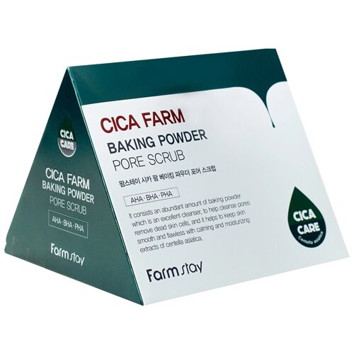 FARMSTAY Скраб для лица для очищения пор с центеллой азиатской Cica Farm Baking Powder Pore Scrub