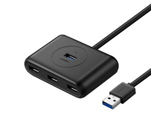 Хаб USB ugreen CR113 USB 3.0 hub 0.5m black 20290