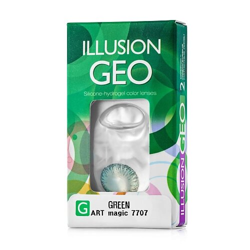 Illusion цветные контактные линзы illusion GEO magic green