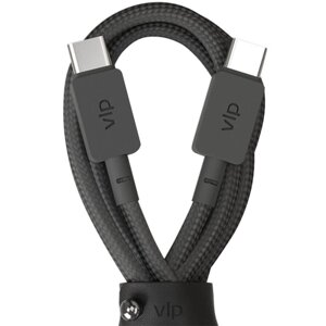 Кабель VLP USB-C/C 100W нейлоновый 2м черный