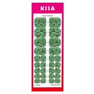 KISA. STICKERS Пленки для педикюра Grass Python