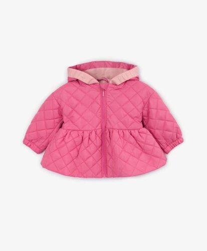 Куртка с градиентным цветовым переходом розовая для девочек Gulliver (86-52)