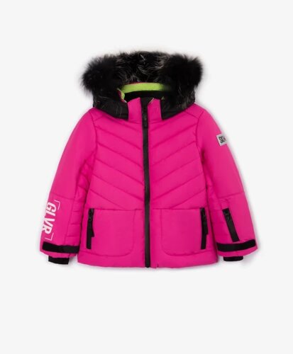Куртка спортивная зимняя для девочки из плащовки Gulliver (110)