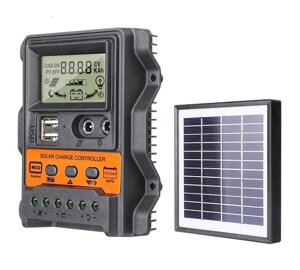 LCD Display 12V/24V 10A/20A/30A Input Солнечный контроллер заряда Auto Parameter Adjustable MPPT Solar Panel Regulatили