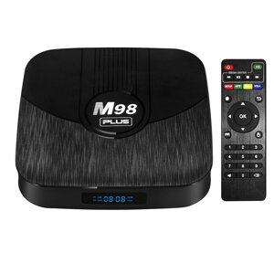 M98 Plus Smart TV Коробка 1+8 ГБ Android 11 Телевизионная приставка Amlogic S905W2 Коробка 2.4G Dual WiFi HDR 3D 4K Меди
