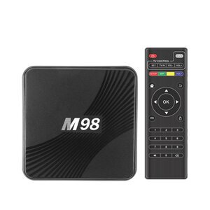 M98 Smart TV Коробка 1+8 ГБ Android 11 2.4G и 5G 1080P HD Медиаплеер 4K, телеприставка Коробка Телевизор S905W2 Коробка