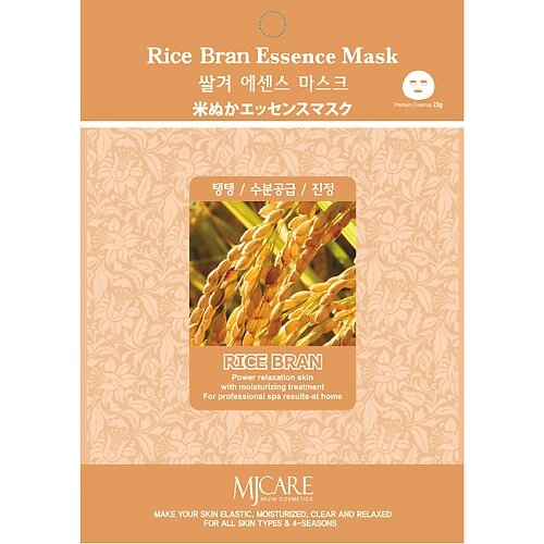 MIJIN MJCARE Тканевая маска для лица с экстрактом рисовых отрубей 23