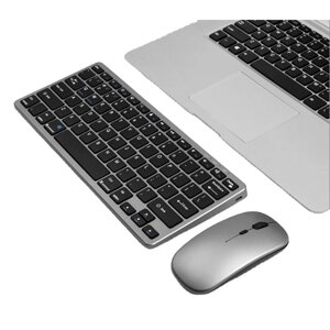 Мини-мультимедиа Клавиатура Мышь Комплект для ноутбука PC TV Android BT 5.0 и 2.4G Wireless Клавиатура и Мышь Combo