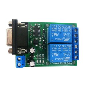 N228D02 2-канальная релейная плата постоянного тока 12 В 24 В RS232 Модуль переключателя последовательного порта для ПЛК