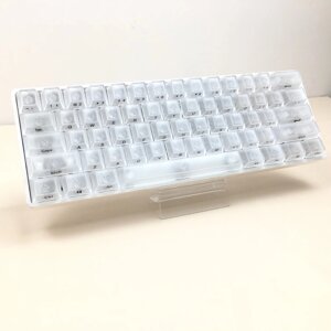 Набор из 112 клавиш, белые прозрачные колпачки для клавиш, вишневый профиль, колпачки для клавиатур Механический