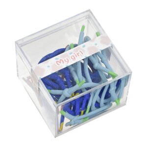 Набор резинок для волос в коробке, синие Tais детский
