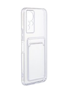 Накладка Zibelino для Infinix Note 12 Pro/Note 12 2023 Silicone Card Holder защита камеры Transparent ZSCH-INF-N12-CAM-TRN