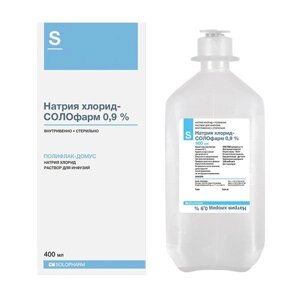 Натрия хлорид-СОЛОфарм раствор для инфузий фл. 0,9% 400мл