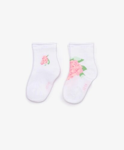 Носки с цветочным декором мультицвет для девочек Gulliver