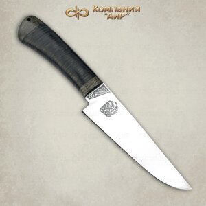 Нож Барибал 95х18, кожа, АиР