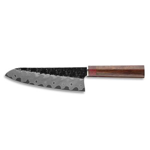 Нож кухонный Xin Cutlery Santoku XC134 184мм, сталь 440C/410, рукоять аризонское железное дерево