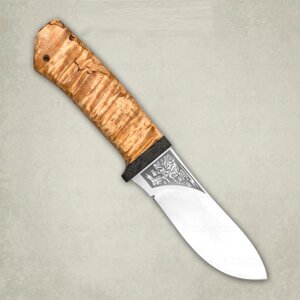 Нож разделочный "Гепард" карельская береза, АиР