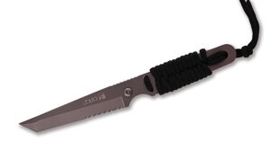 Нож с фиксированным клинком CRKT Stiff K. I. S. S., сталь Aus 6, рукоять паракорд