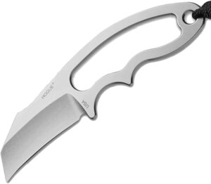 Нож с фиксированным клинком Hogue EX-F03 Neck Knife, сталь клинка и рукояти 154CM Stone-Tumbled Hawkbill, 5.7 см.
