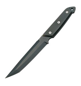 Нож с фиксированным клинком Mercury Combat TEFLON MY\9221-22T, сталь Z50CD15 тефлон, черная микарта