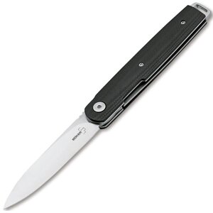 Нож складной Boker Plus LRF, сталь VG10 Satin Plain, рукоять стеклотекстолит G10, 01BO078