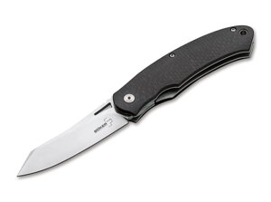 Нож складной Boker Takara CF, сталь D2, рукоять карбон