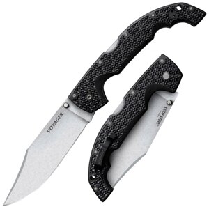 Нож складной Cold Steel Voyager Clip Extra Large, сталь Aus-10A, рукоять grivory, black