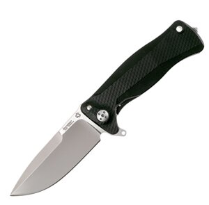 Нож складной LionSteel SR11A BS, сталь Uddeholm Sleipner, рукоять алюминий (Black Solid Aluminum)