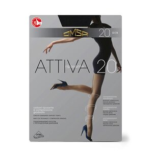 OMSA колготки 20 ден attiva nero