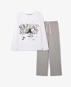 Пижама для девочки хлопковая с карманами Gulliver (110-116)