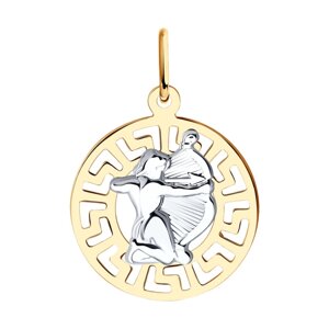 Подвеска знак зодиака SOKOLOV из комбинированного золота