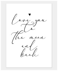 Постер «Love you to the Moon & back»