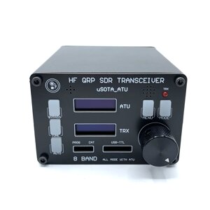 Приемопередатчик USDX SDR All Mode 8 Стандарты Радиолюбитель HF Радио QRP CW Приемопередатчик Встроенный ATU-100 Антенна