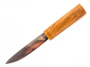Разделочный нож Якут, сталь AUS-8, рукоять орех, Кизляр