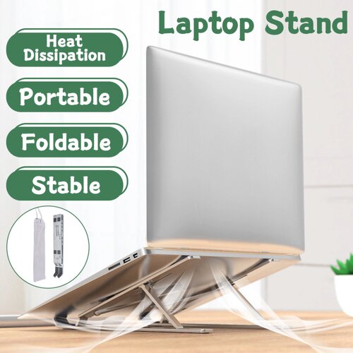 Регулируемая складная подставка для ноутбука Нескользящий настольный держатель для ноутбука для Macbook