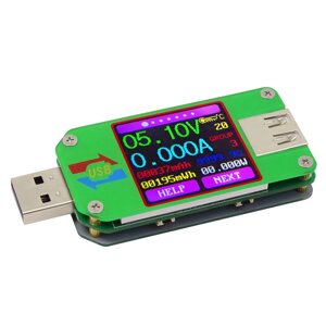 RIDEN UM24/UM24C USB 2.0 Color LCD Дисплей Тестер Напряжение Амперметр Вольтметр Amperimetro Батарея Измерение заряда С