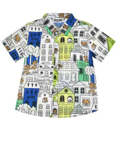 Рубашка с принтом город Moschino