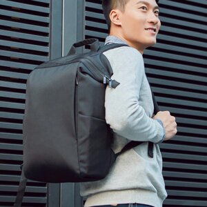Рюкзак 90FUN Black Business Men - простой и легкий, предназначенный для ноутбука размером 15,6 дюйма с антикражной молни