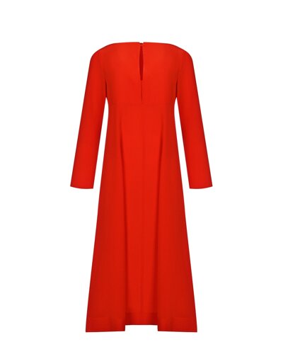 Шелковое платье с вырезом на груди, красное Dorothee Schumacher