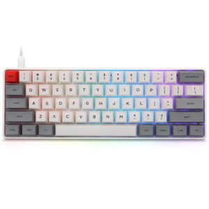 СКАЙЛУНГ SK61 Mechanical Keyboard 61 Keys NKRO Gateron Optical Выключатель Type-C Wired RGB Backlight PBT Keycaps Gaming