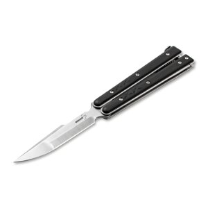 Складной нож-бабочка Boker Plus Balisong, сталь Satin Finish 440C, рукоять G-10