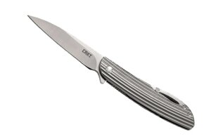 Складной нож CRKT Swindle, сталь 12C27 Sandvik, рукоять нержавеющая сталь