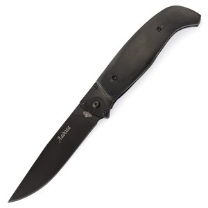 Складной нож Финка Ладога, сталь 65Х13, черный клинок