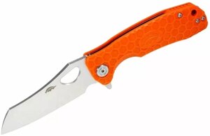 Складной нож Honey Badger Wharncleaver, сталь D2, рукоять GRN, оранжевый
