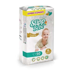 SLIPP BEBE подгузники для детей JUMBO № 6 50.0