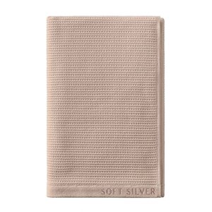 SOFT SILVER Антибактериальное махровое полотенце для тела с массажным эффектом, 65х140 см. Цвет: Песчаный берег»бежевый)
