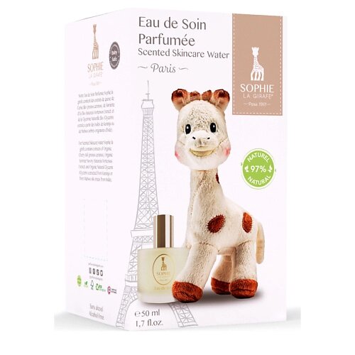 SOPHIE LA GIRAFE Набор Eau De Soin Parfumee c мягкой игрушкой