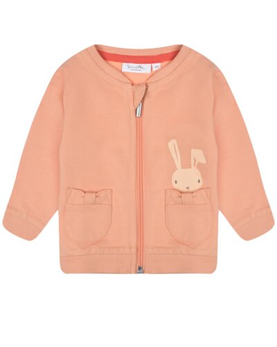 Спортивная куртка персикового цвета Sanetta Kidswear