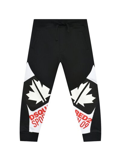 Спортивные брюки с лого, черные Dsquared2
